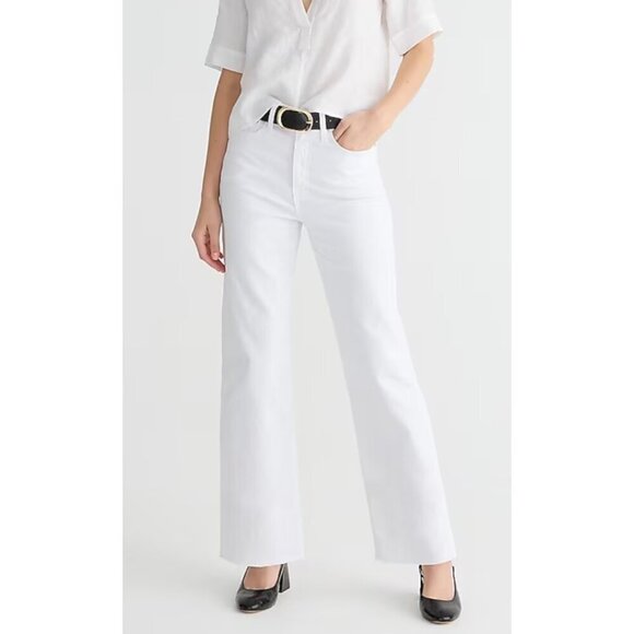 J. Crew Denim - J. Crew Slim wide-leg jean in white wash Size 33